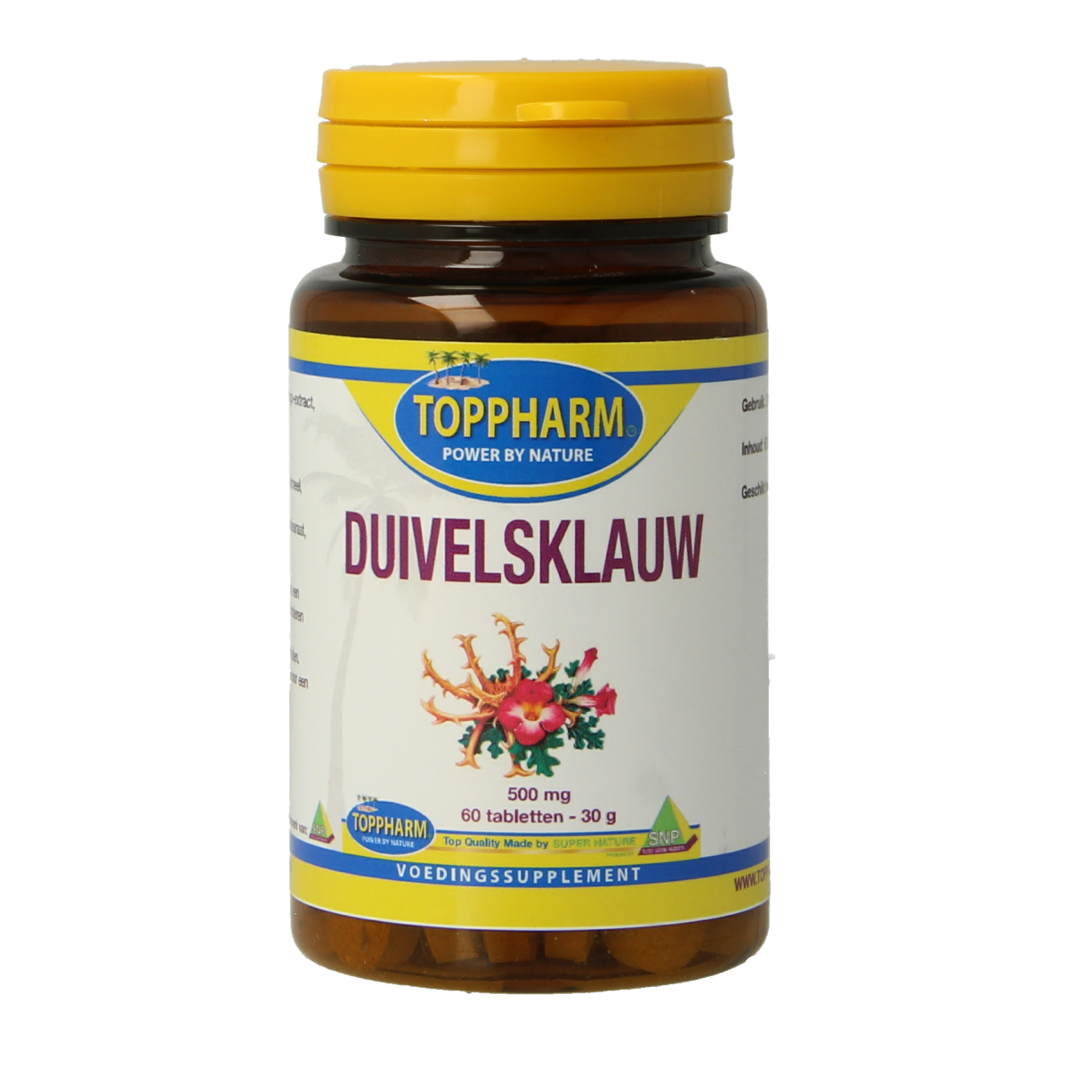 Toppharm Duivelsklauw 500 mg 60 tabletten