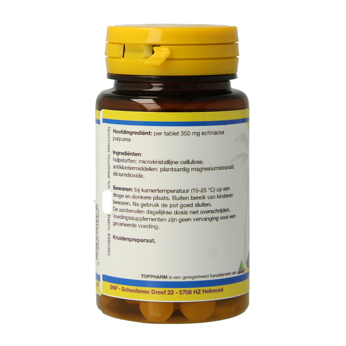 Toppharm Echinacea 350 mg 60 tabletten
