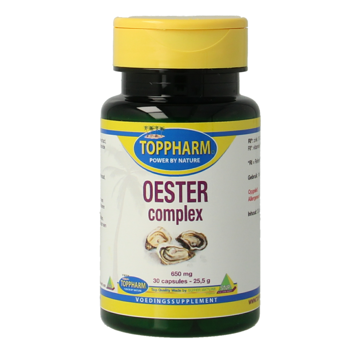 Toppharm Oester Complex 650 mg 30 capsules