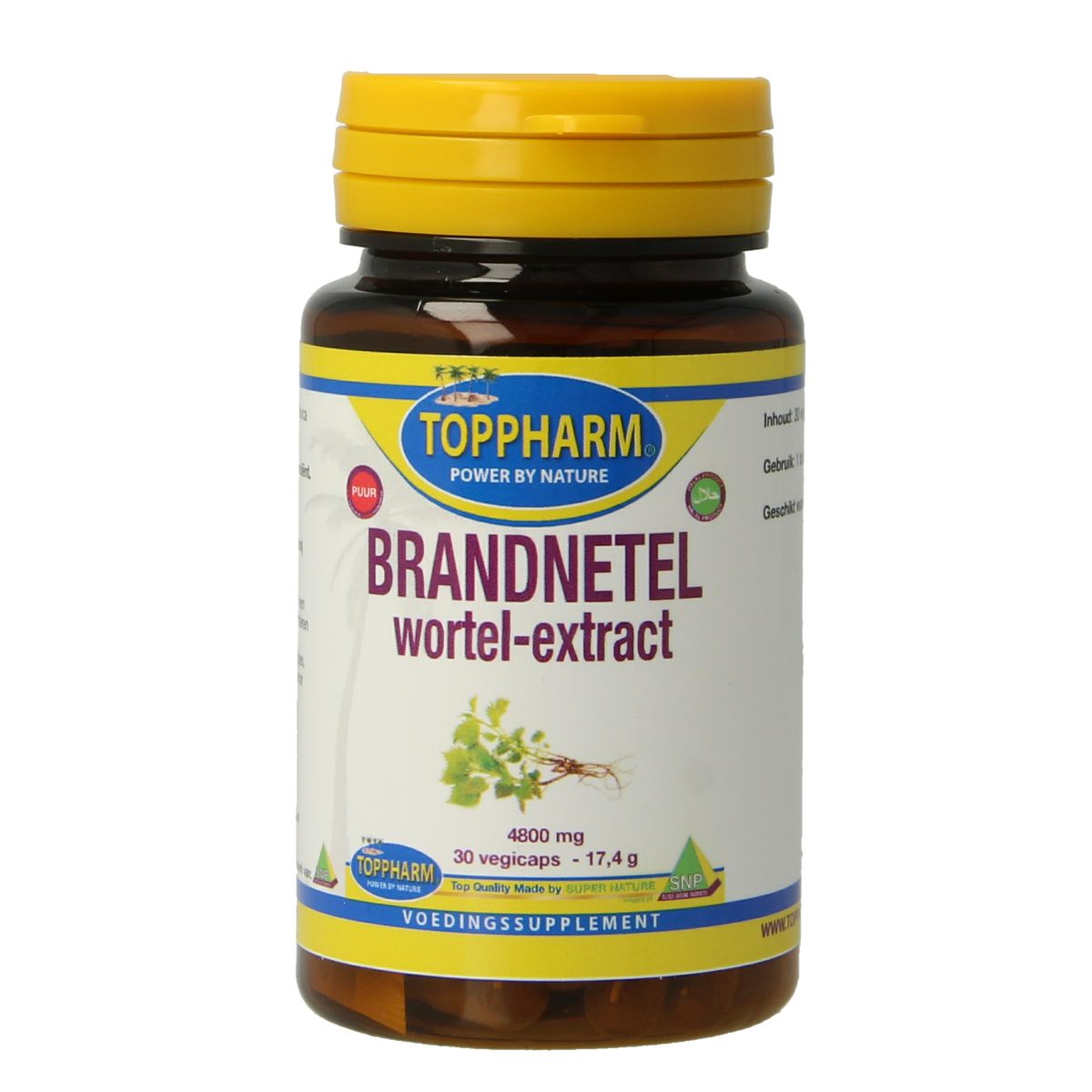 Toppharm Brandnetel wortel extract 30 vcaps