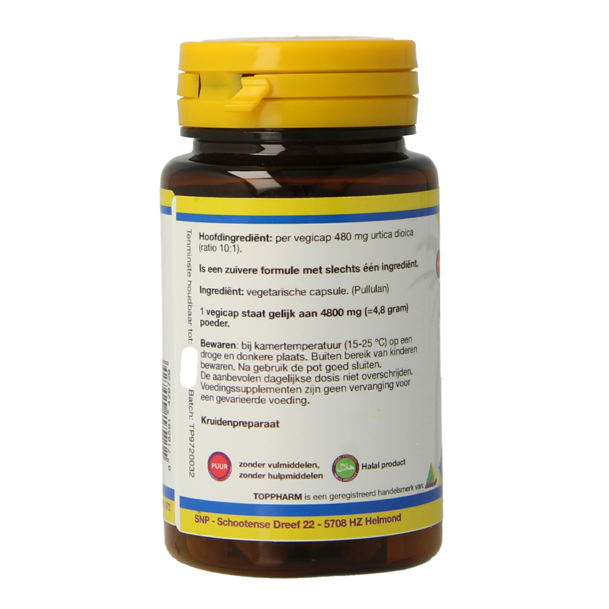Toppharm Brandnetel wortel extract 30 vcaps