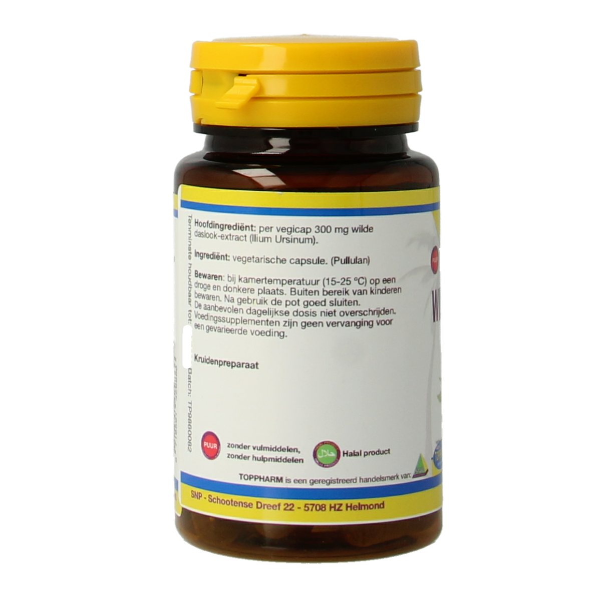 Toppharm Wilde Daslook 300 mg puur 30 vcaps