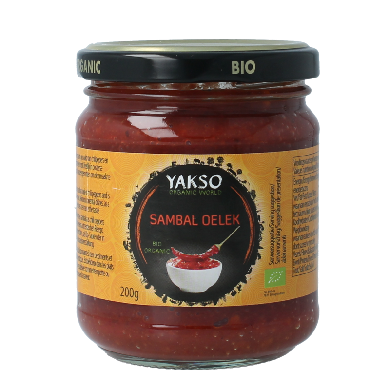 Yakso Sambal oelek bio 200 gram