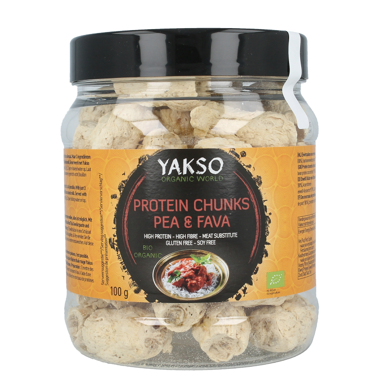 Yakso Eiwitbrokken erwten & fava bonen bio 100 gram