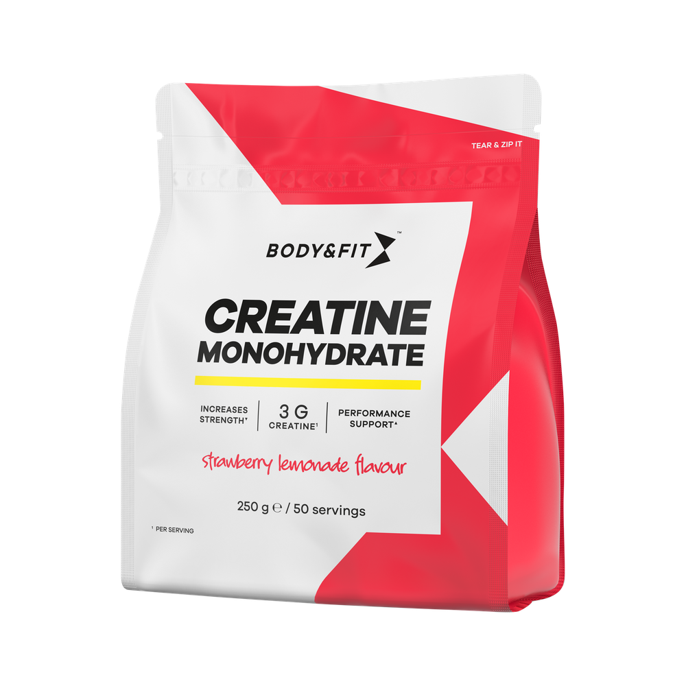 Body & Fit Creatine Monohydrate Strawberrry Lemonade Flavour 250 gram