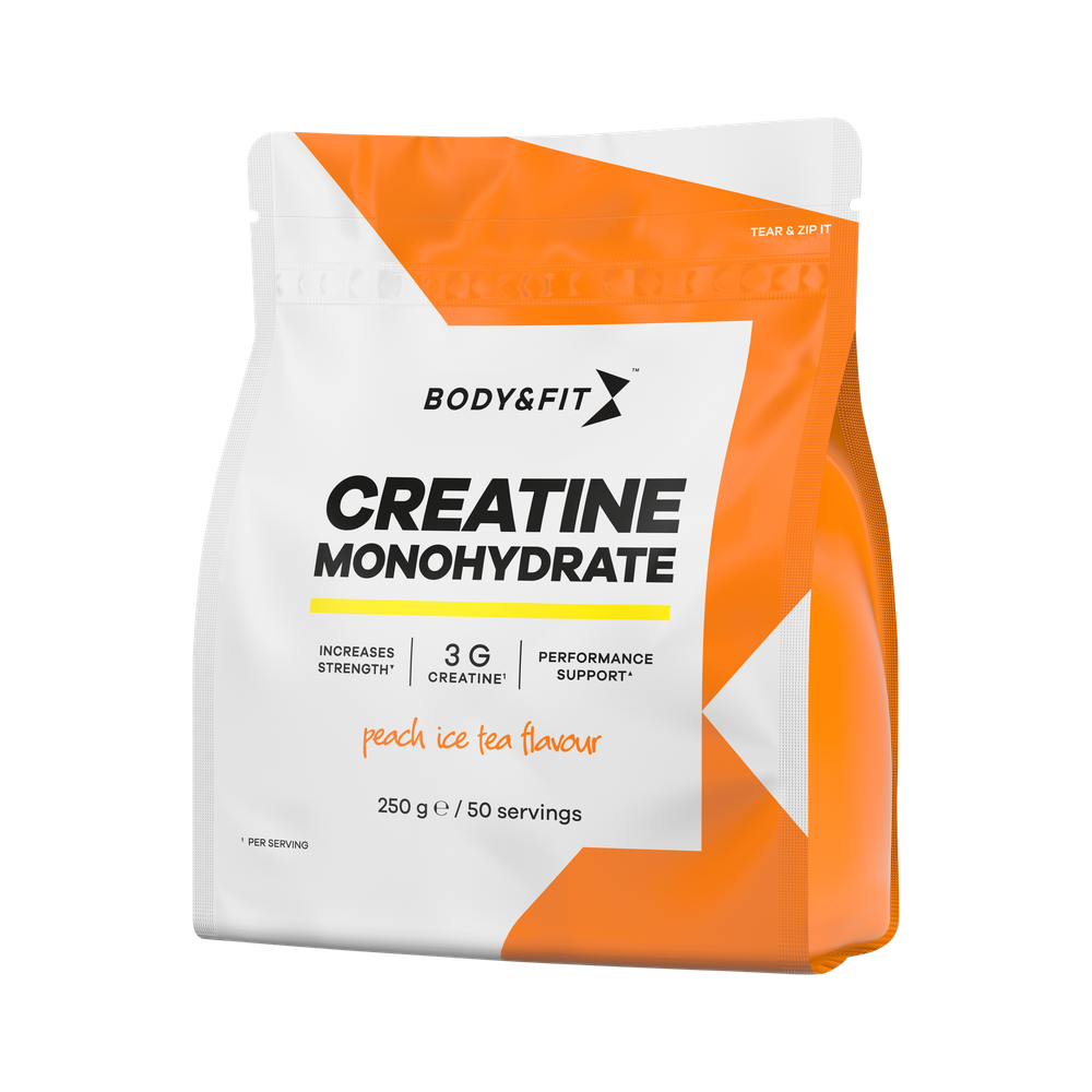Body & Fit Creatine Monohydrate Peach Ice Tea Flavour 250 gram