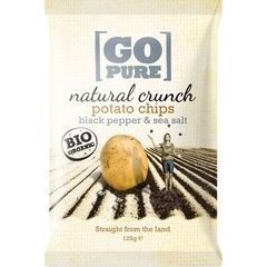 Go Pure Canyon Chips Zwarte Peper & Zeezout 125 gram
