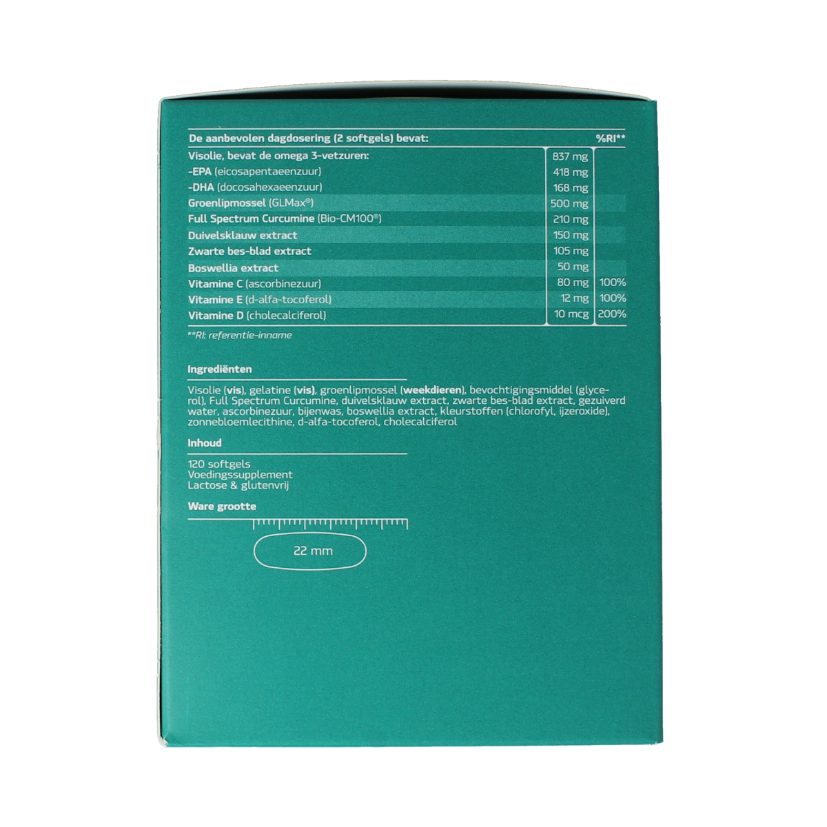 Synofit 7 in 1 groenlipmossel complex 120 capsules