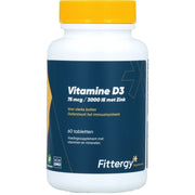 Fittergy Vitamine D3 75 mcg/ 3000IE met Zink 60 tb