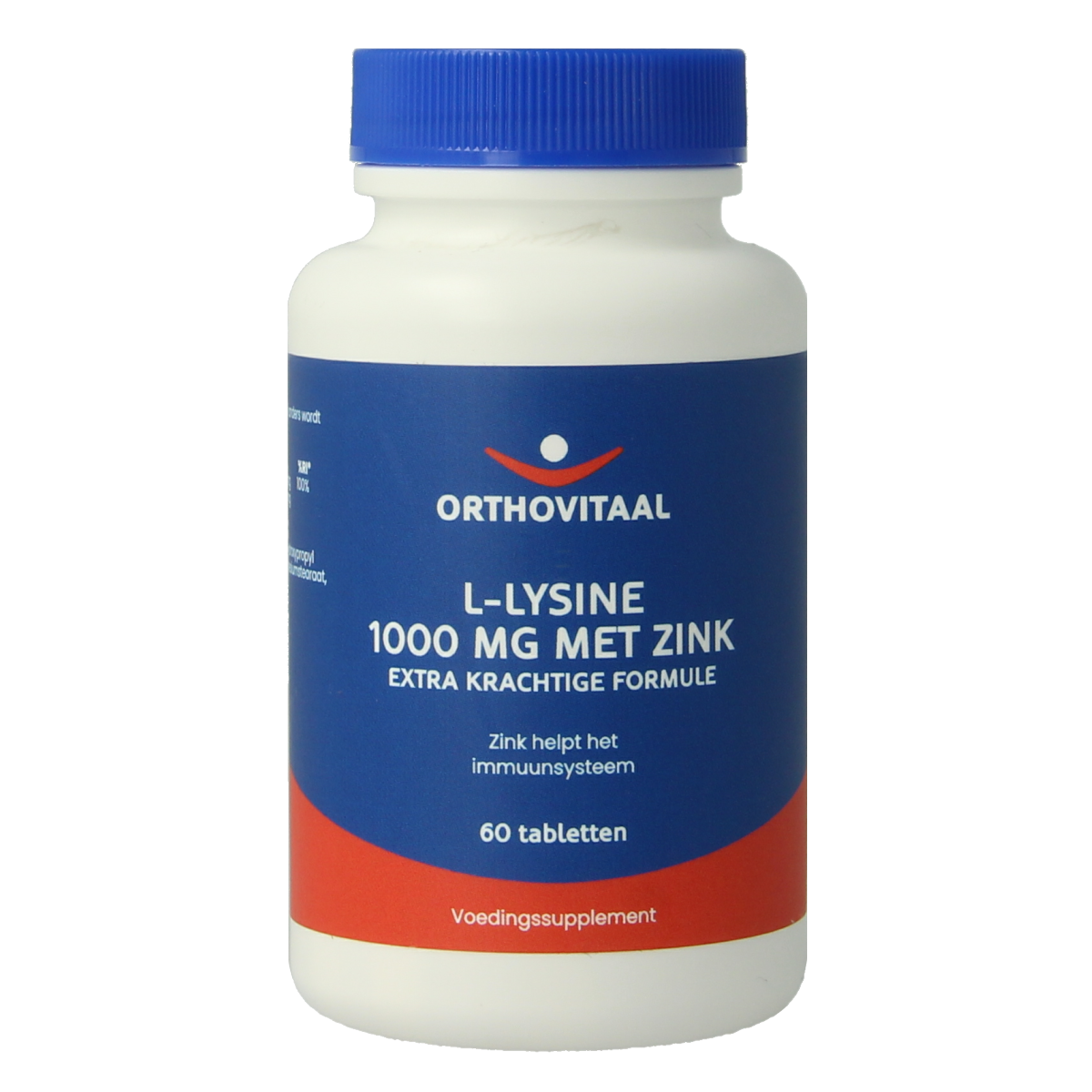 Orthovitaal L-Lysine 1000 mg met zink 60 tabletten