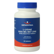 Orthovitaal L-Lysine 1000 mg met zink 60 tabletten