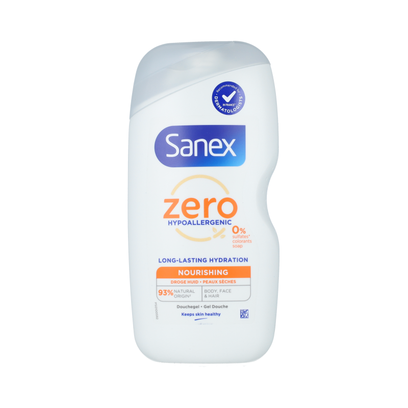 Sanex Douchegel zero% droge huid 400 ml