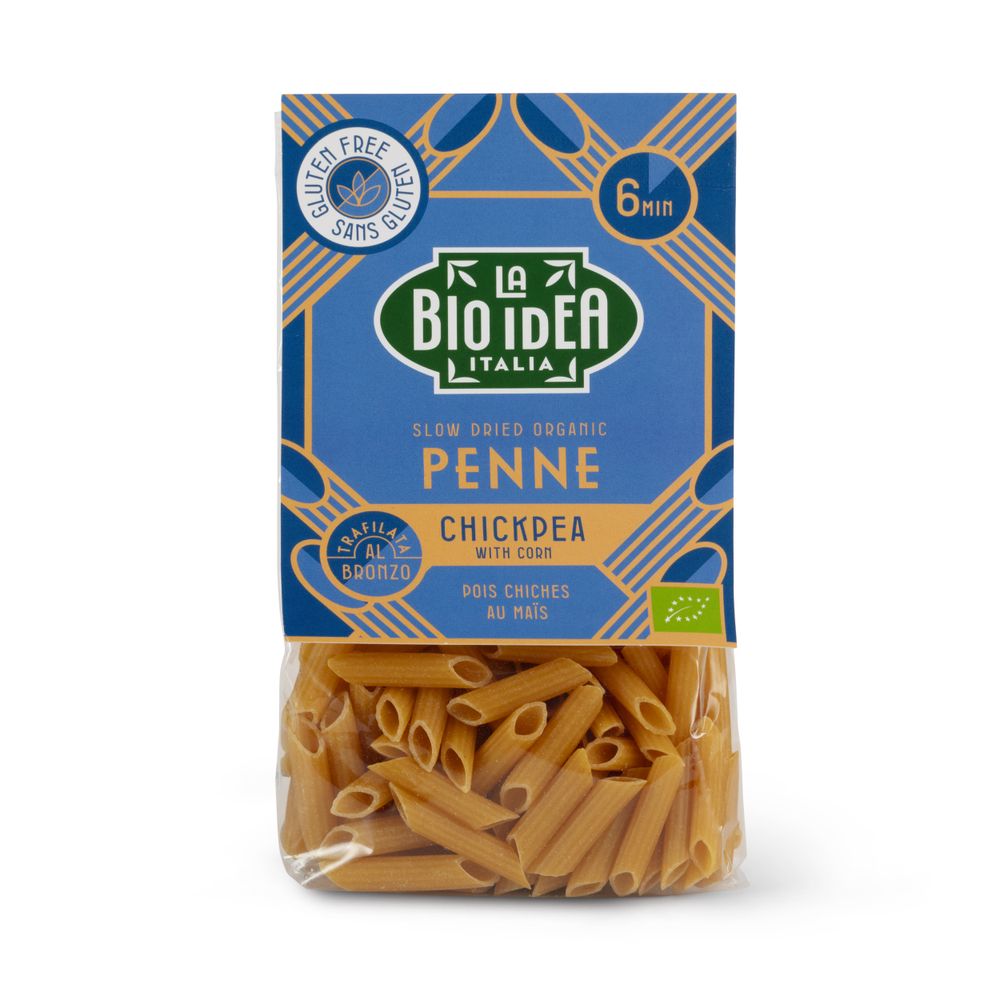 La Bio Idea Kikkererwten Penne met Maïs 250 gr