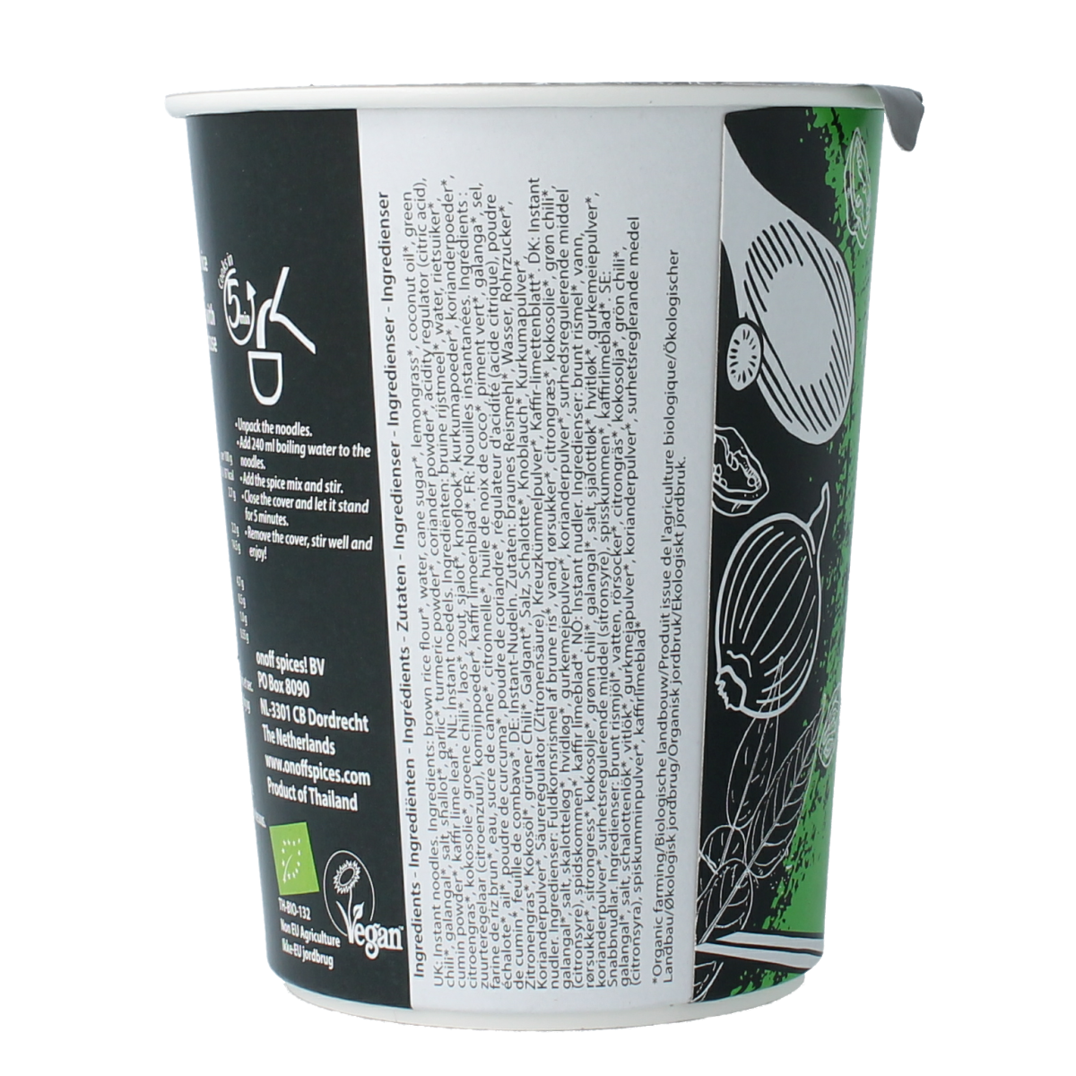 Onoff instant-noodlesoup green curry 75 gram
