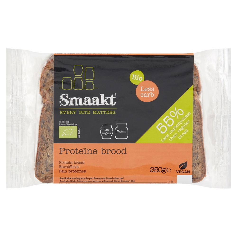Smaakt Less Carb Proteïne Brood 250 gr