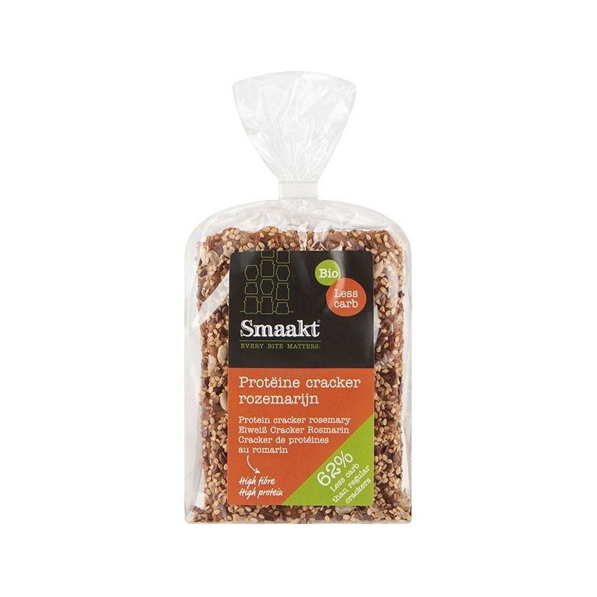 Smaakt Less Carb Crackers Rozemarijn 200 gr