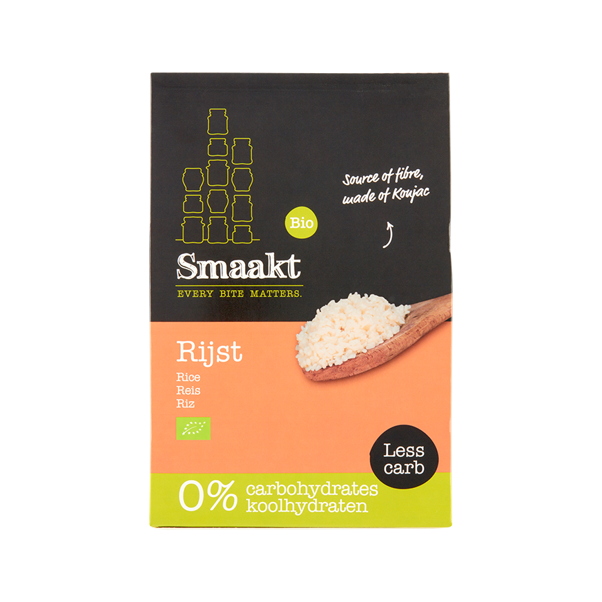 Smaakt Less Carb Konjac Rijst Bio 270 gr