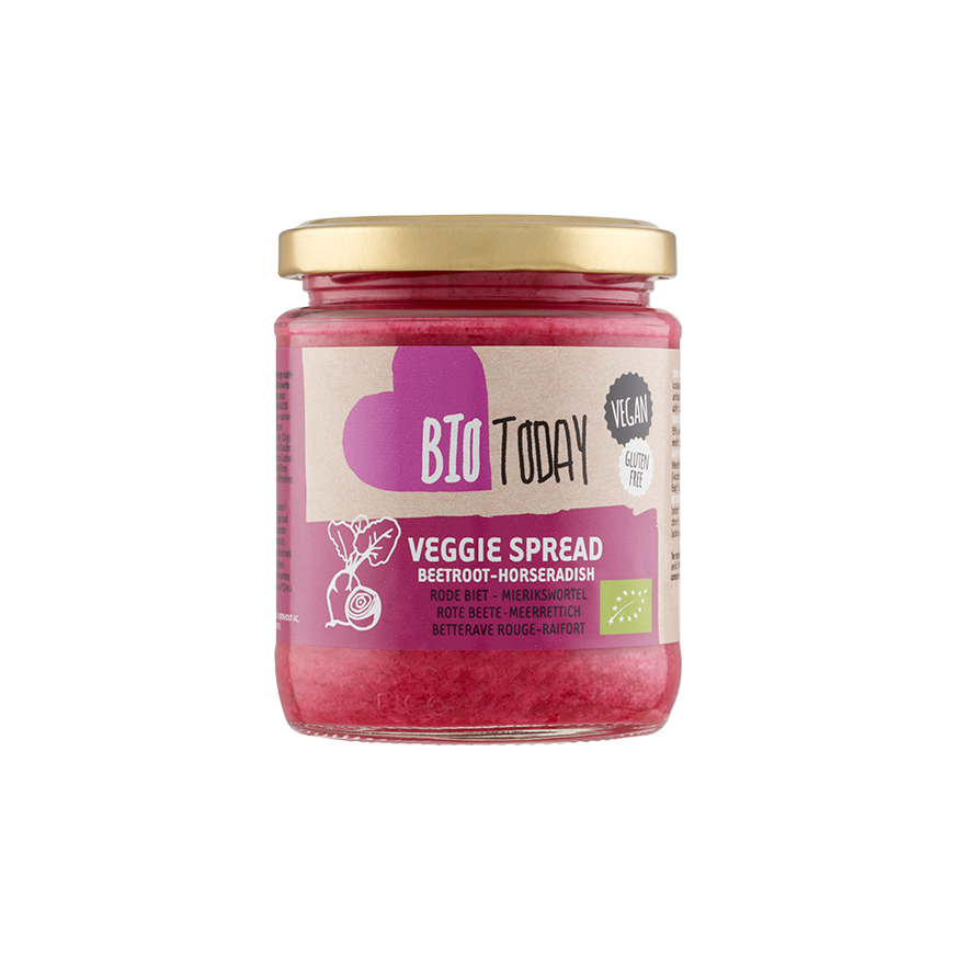 Biotoday Veggie Spread Rode Biet & Mierikswortel Bio 235 gr