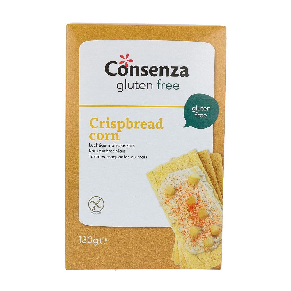 Consenza Glutenvrije Luchtige Maiscrackers Essentials 130 gr