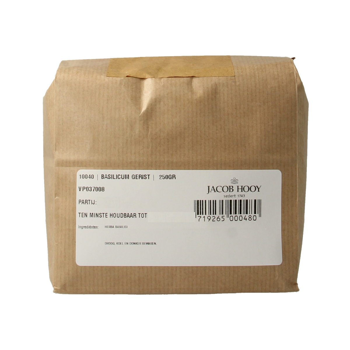 Jacob Hooy Basilicum gerist 250 gram