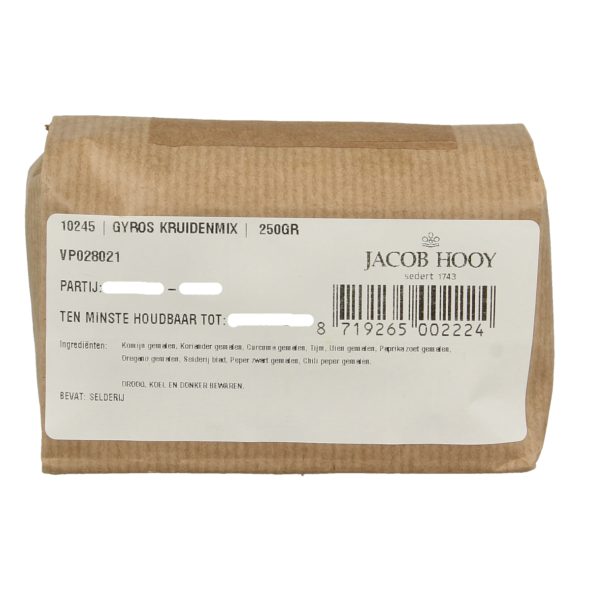Jacob Hooy Gyroskruiden 250 gram