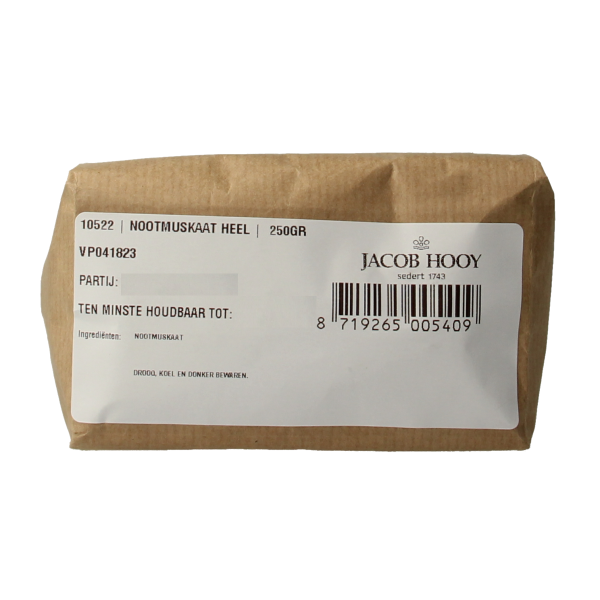 Jacob Hooy Nootmuskaat heel 250 gram