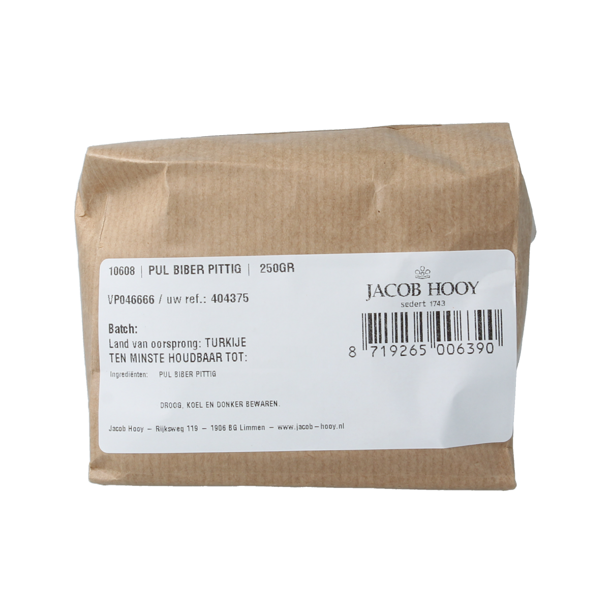 Jacob Hooy Pul biber pittig 250 gram