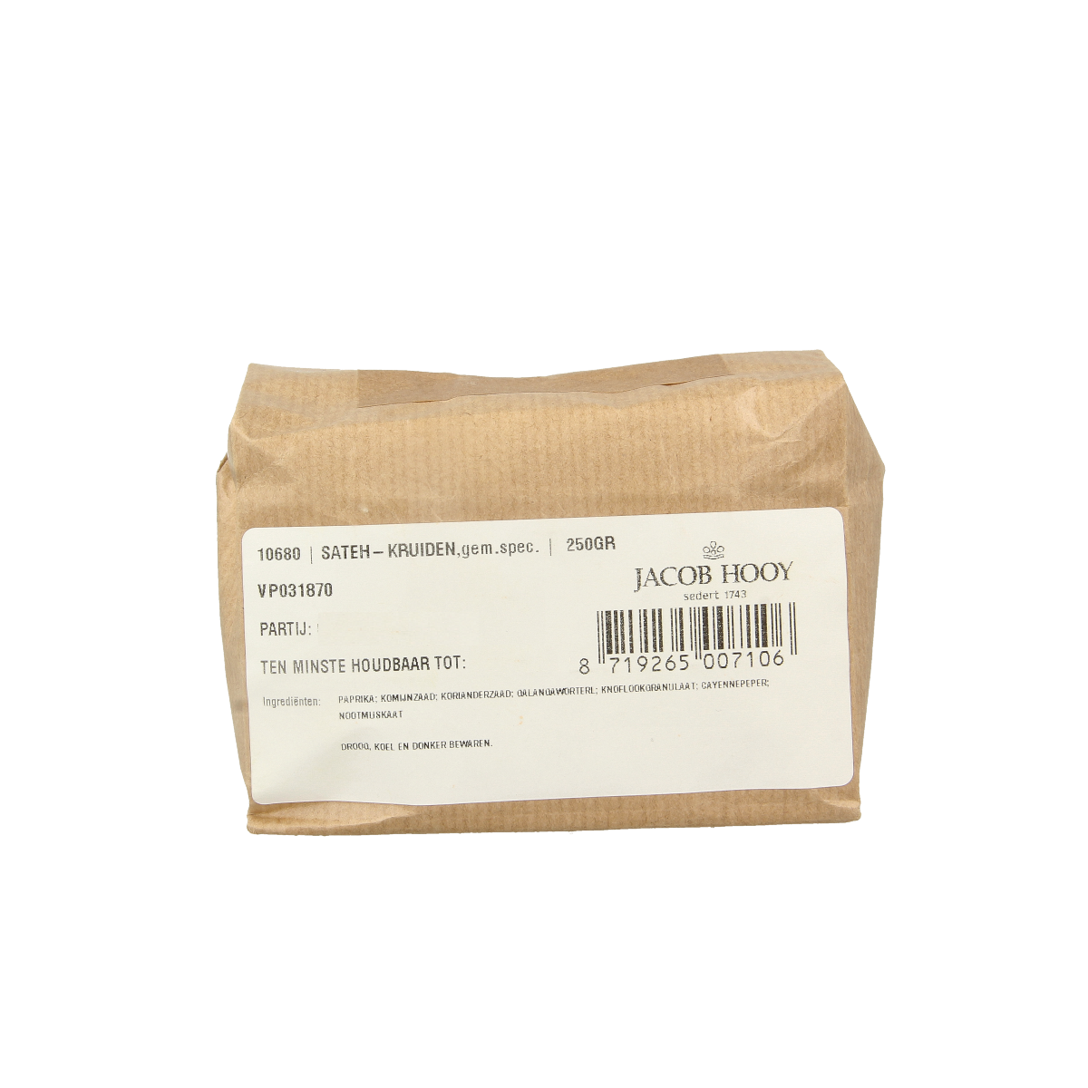 Jacob Hooy Sateh kruiden 250 gram