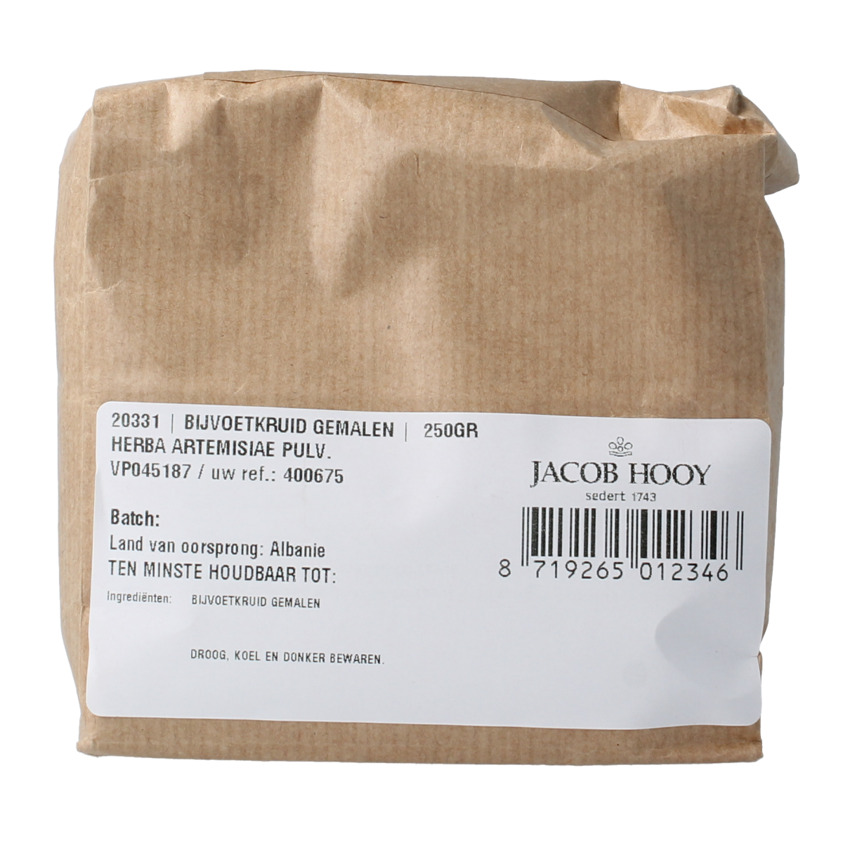 Jacob Hooy Bijvoetkruid gemalen 250 gram