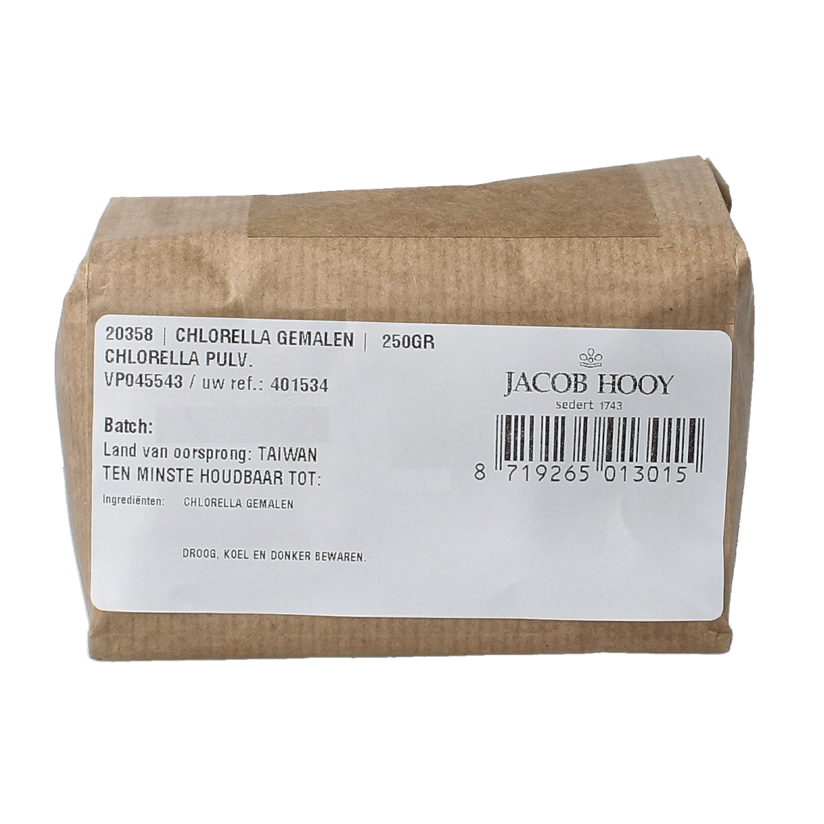 Jacob Hooy Chlorella gemalen 250 gram