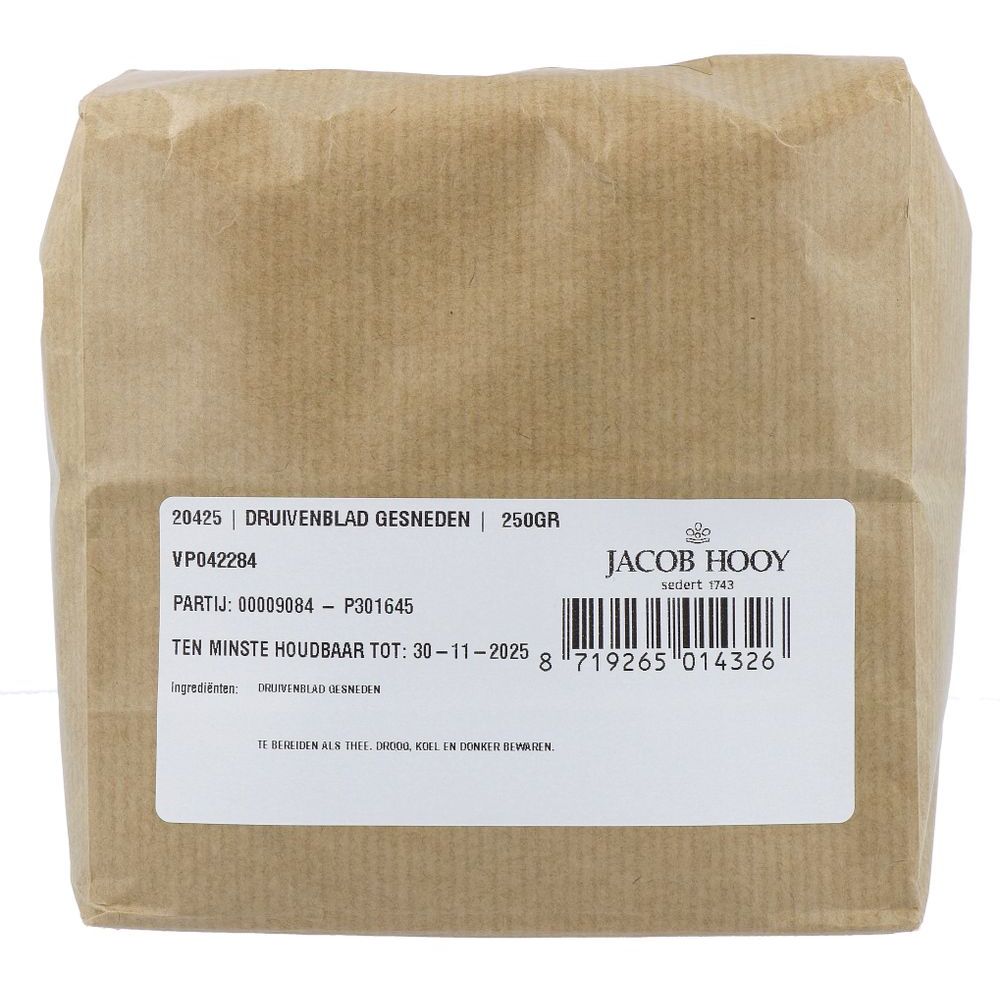 Jacob Hooy Druiveblad 250 gram