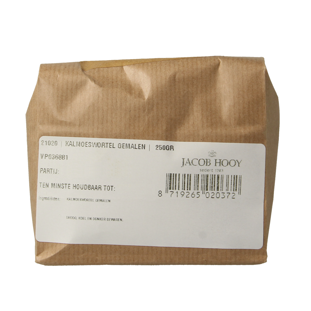 Jacob Hooy Kalmoeswortel gemalen 250 gram
