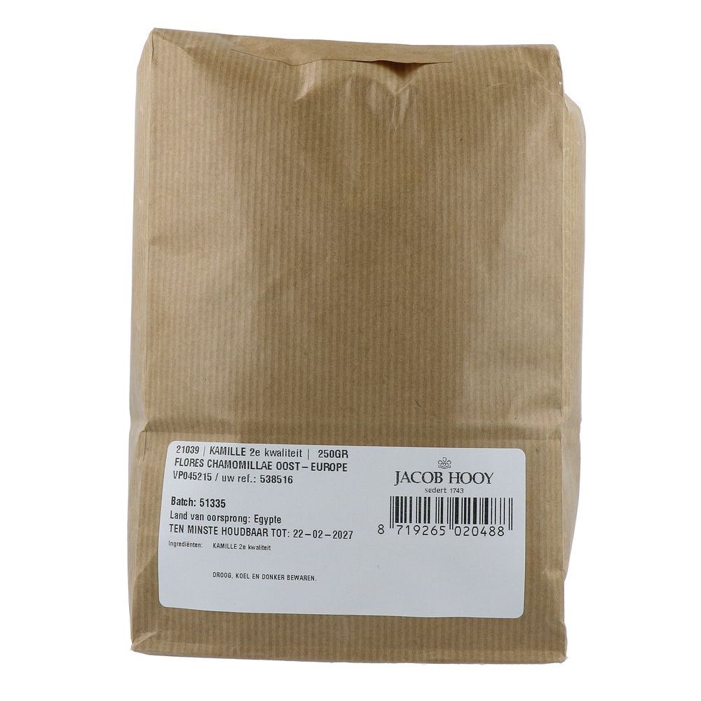 Jacob Hooy Kamille 2e Kwaliteit 250 gram