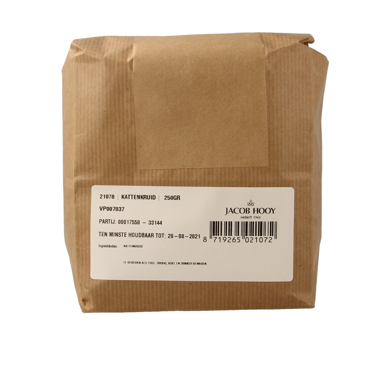 Jacob Hooy Kattekruid 250 gram