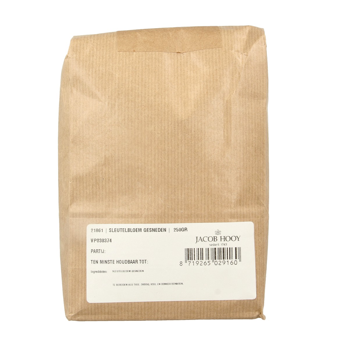 Jacob Hooy Sleutelbloemen gesneden 250 gram