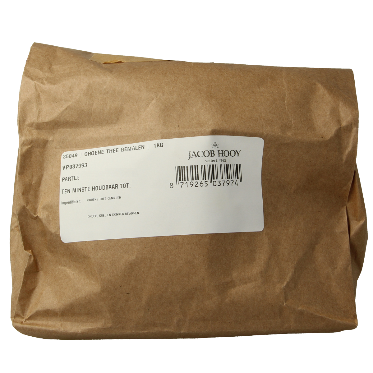Jacob Hooy Groene thee gemalen 1 kg