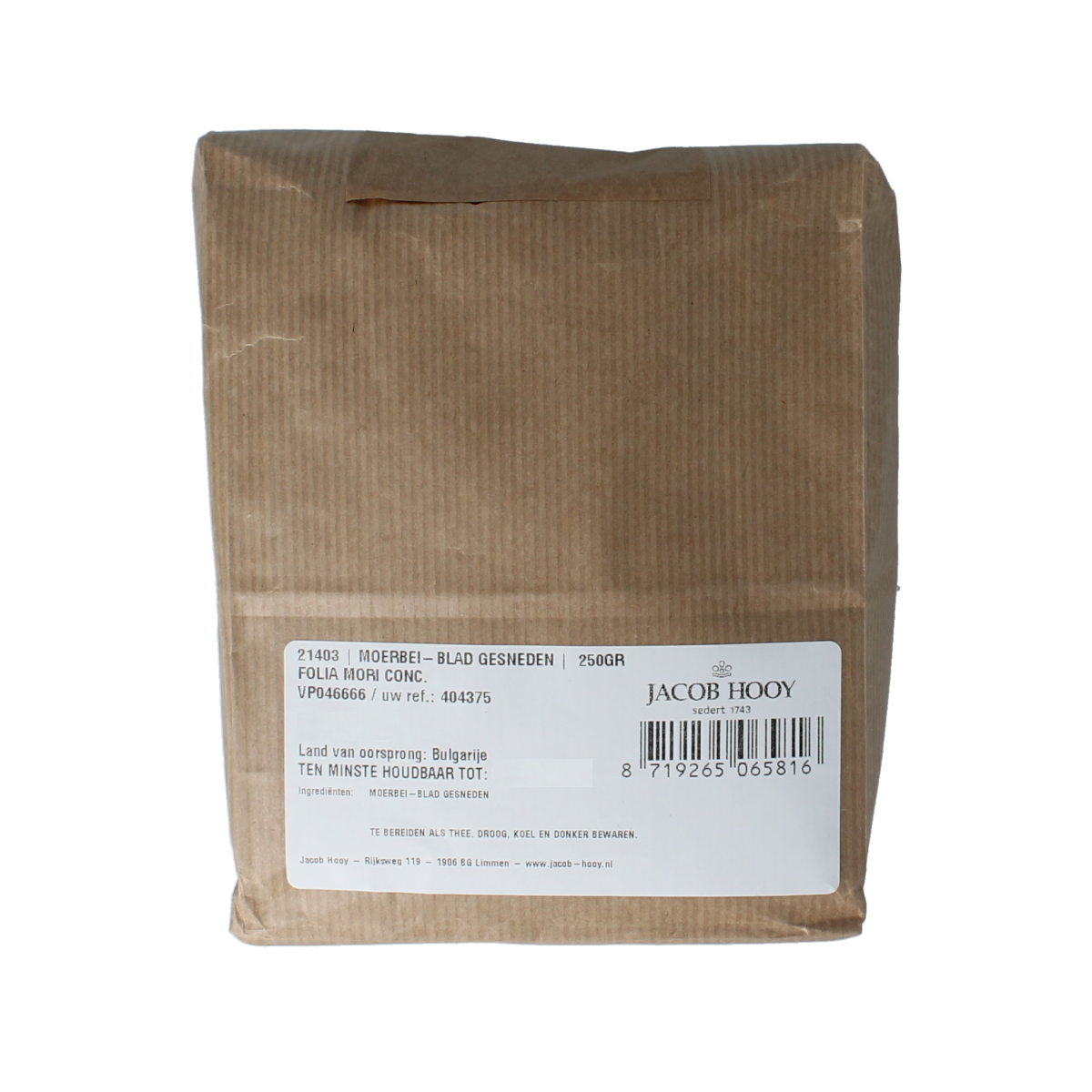 Jacob Hooy Moerbei blad gesneden 250 gram