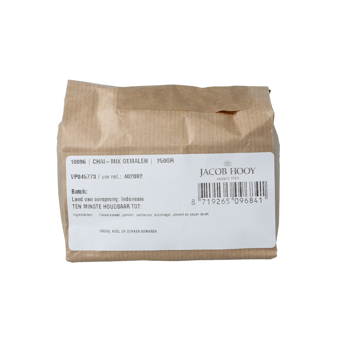 Jacob Hooy Chai mix gemalen 250 gram