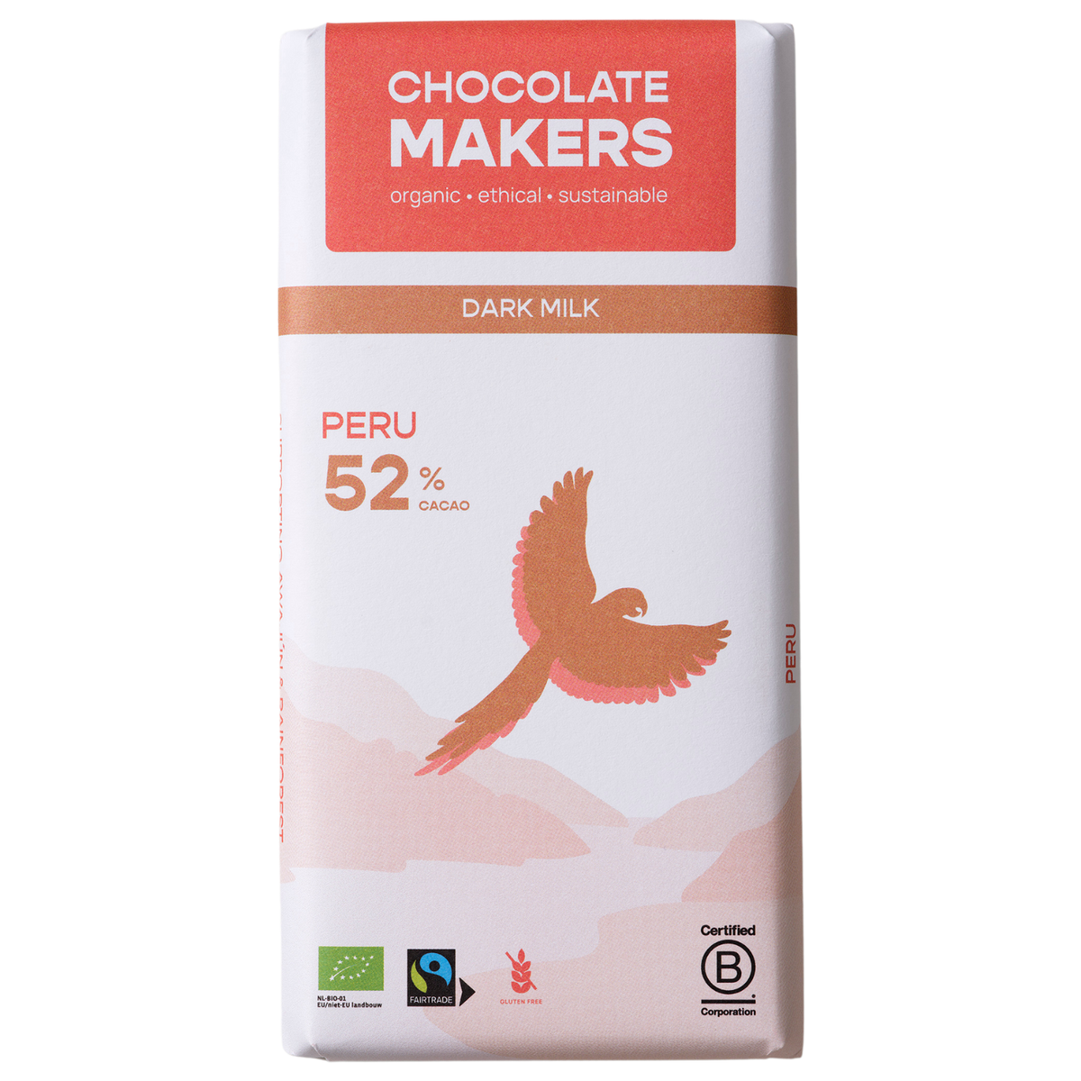 Chocolatemakers Awajun 52% donkere melk fairtrade 80 gram