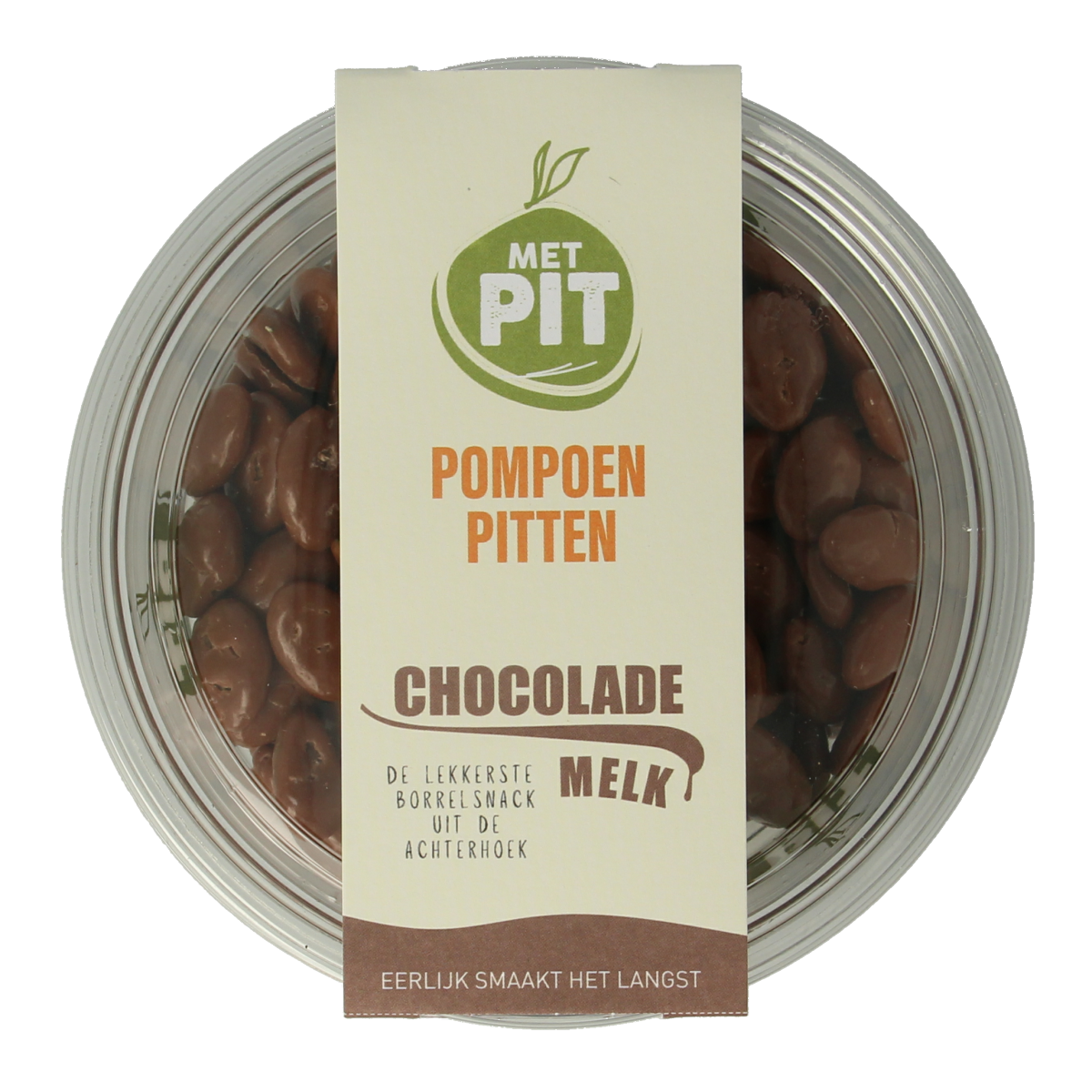 Met Pit Pompoenpitten melkchocolade 150 gram