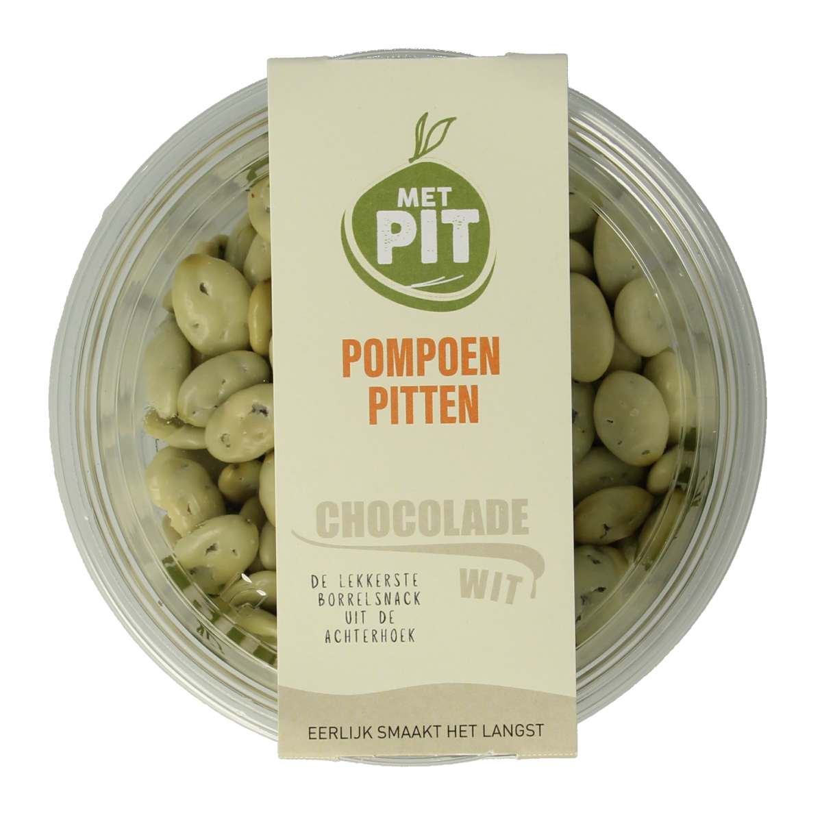 Met Pit Pompoenpitten witte chocolade 150 gram