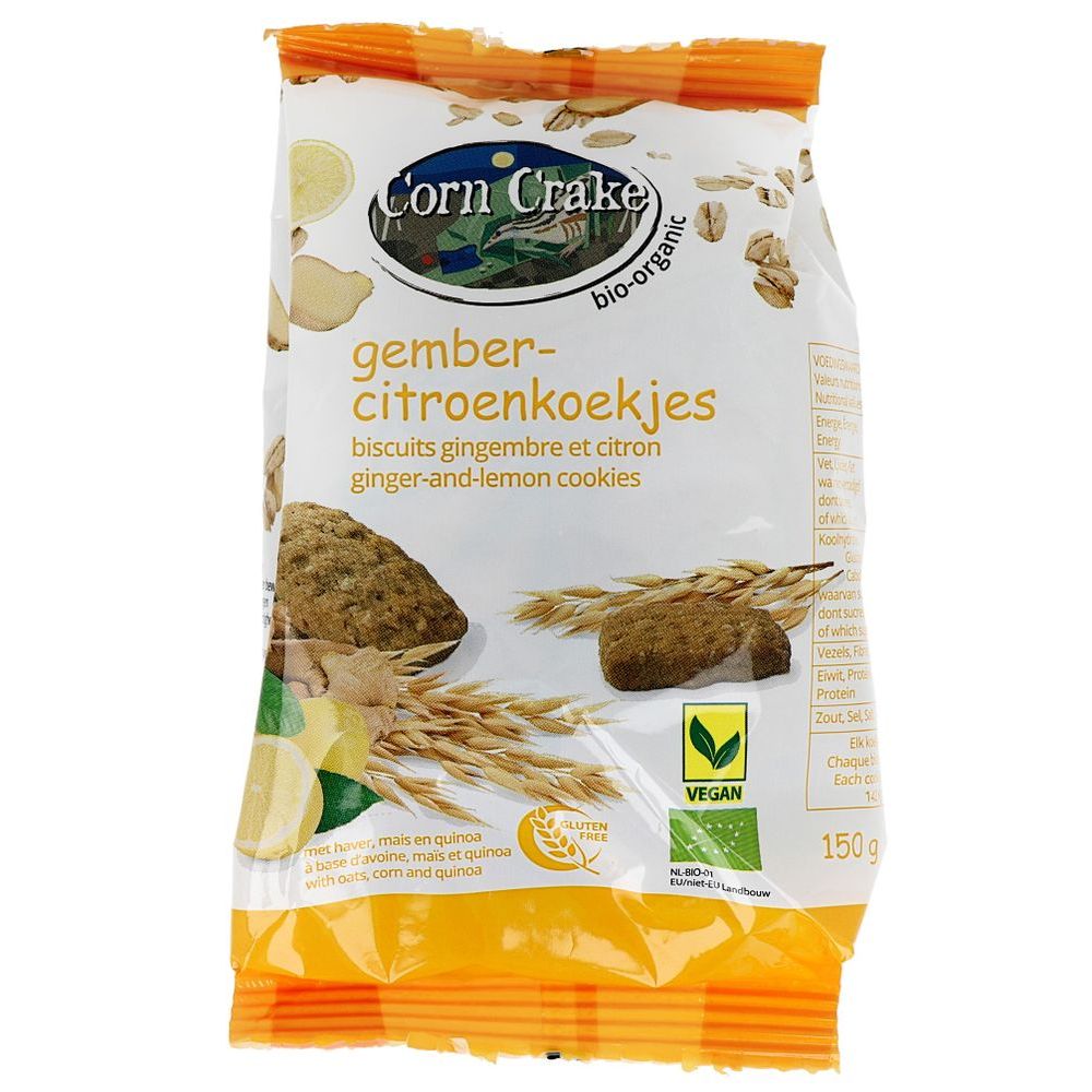 Corn Crake Gember Citroen Koekjes 150 gr