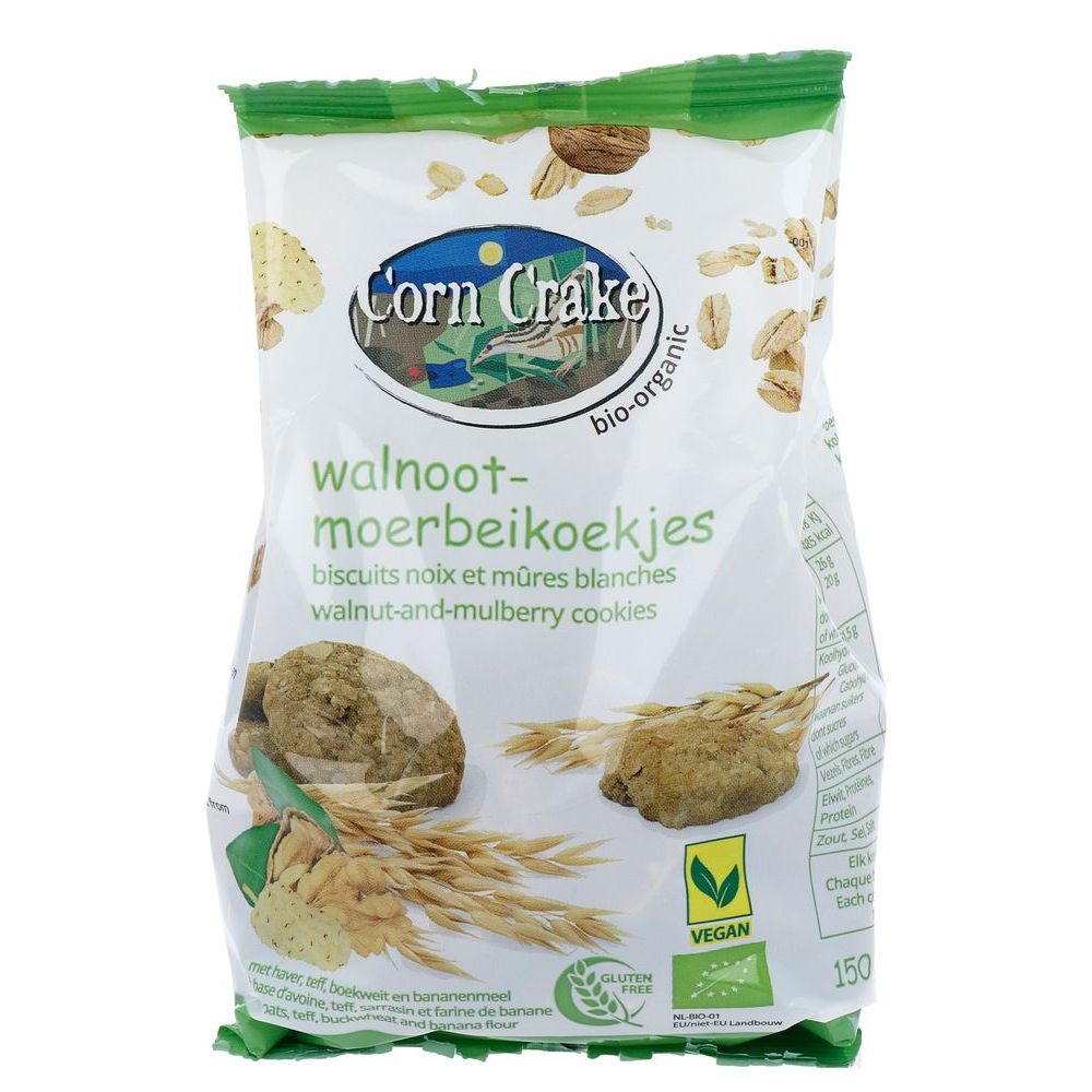 Corn Crake Walnoot Moerbei Koekjes 150 gr