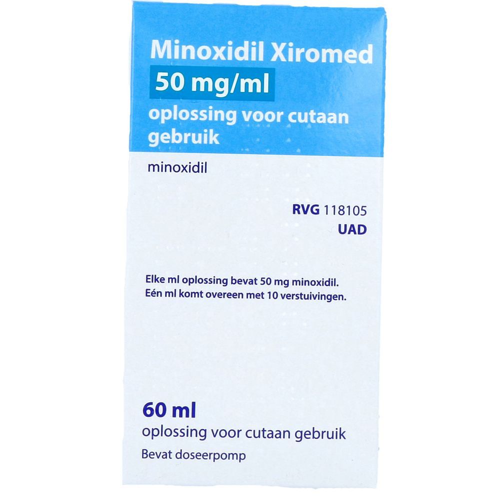 Xiromed Minoxidil 50mg/ml Oplossing voor Cutaan Gebruik 60 ml