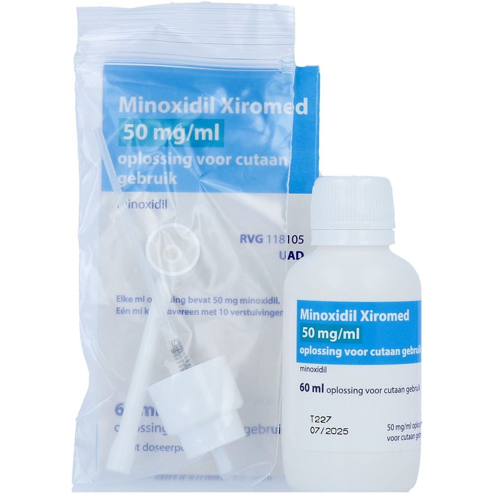Xiromed Minoxidil Oplossing voor Cutaan Gebruik 60 ml