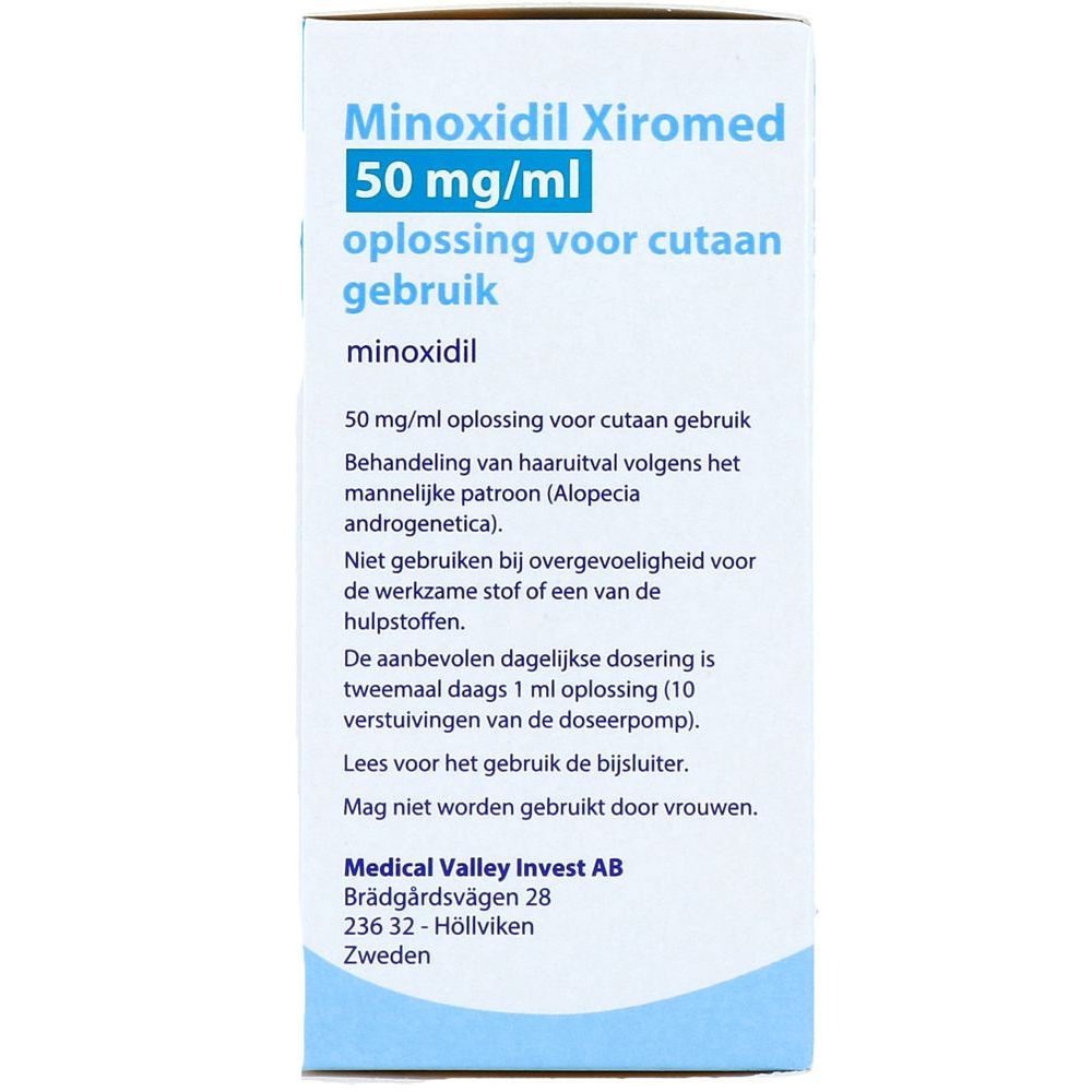 Xiromed Minoxidil Oplossing voor Cutaan Gebruik 60 ml