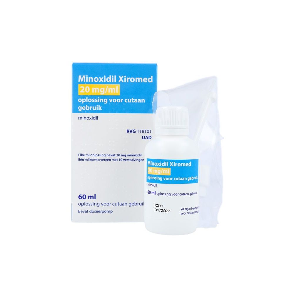 Xiromed Minoxidil Oplossing voor Cutaan Gebruik 60 ml