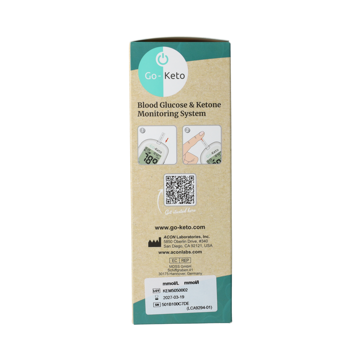 Go-Keto Ketonenmeter starterkit voor 10 test