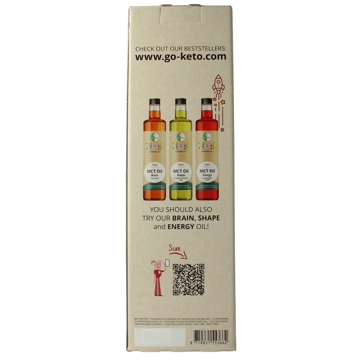 Go-Keto MCT olie C8/C10 500 ml