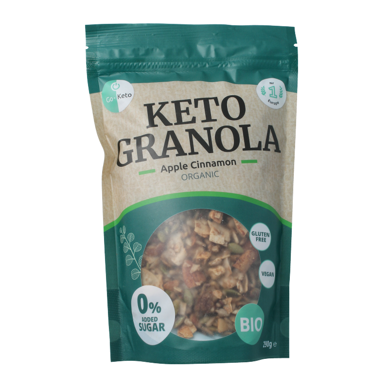 Go-Keto Granola apple cinnamon bio 290 gram